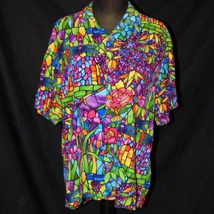 JAMS WORLD MEN'S SHIRT TIFFANY DRAGONFLY MEDIUM